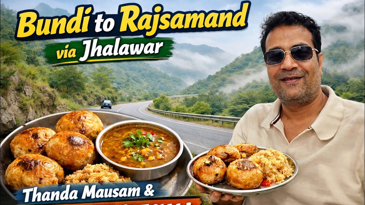 Bundi to Rajsamand via Jhalawar | Thanda Mausam & Dal Baati #youtubeshorts