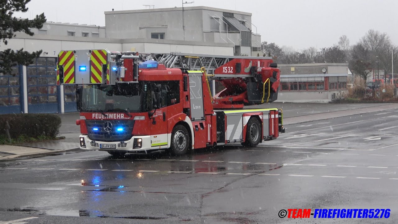 [Erstes Video der neuen Drehleiter + Hilfeleistung auf der A3] Kurzzug + Rüstzug FF Neu-Isenburg