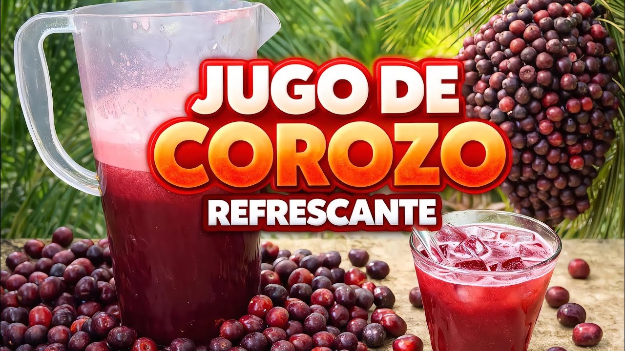Como hacer JUGO DE COROZO REFRESCANTE🥤🤤