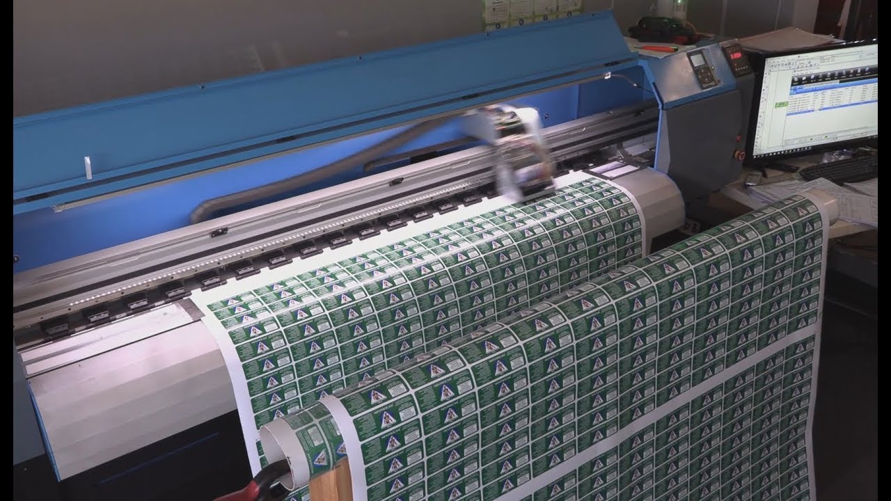 Bulk Package Label Printed on FastCOLOUR Printer and Cut on V Smart Contour Cutting Vinyl Cutter