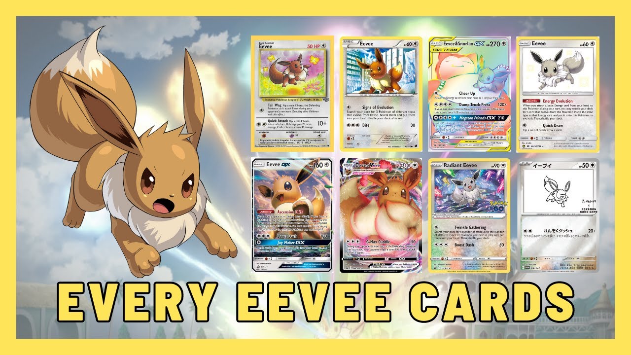 Every Eevee Pokemon Card #Eevee #Eeveelution #PokemonTCG