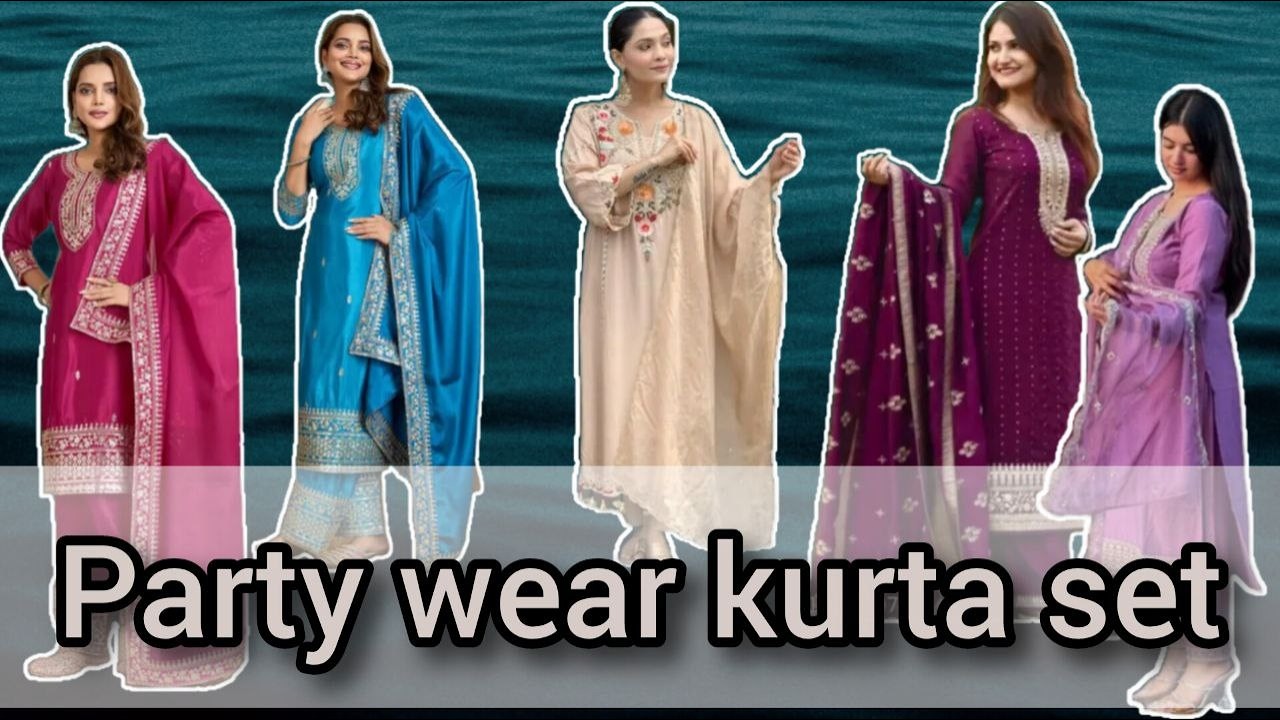 Stunning Party Wear Kurta Sets 😍 Perfect for Wedding & Functions #partywear #kurtaset #meesho