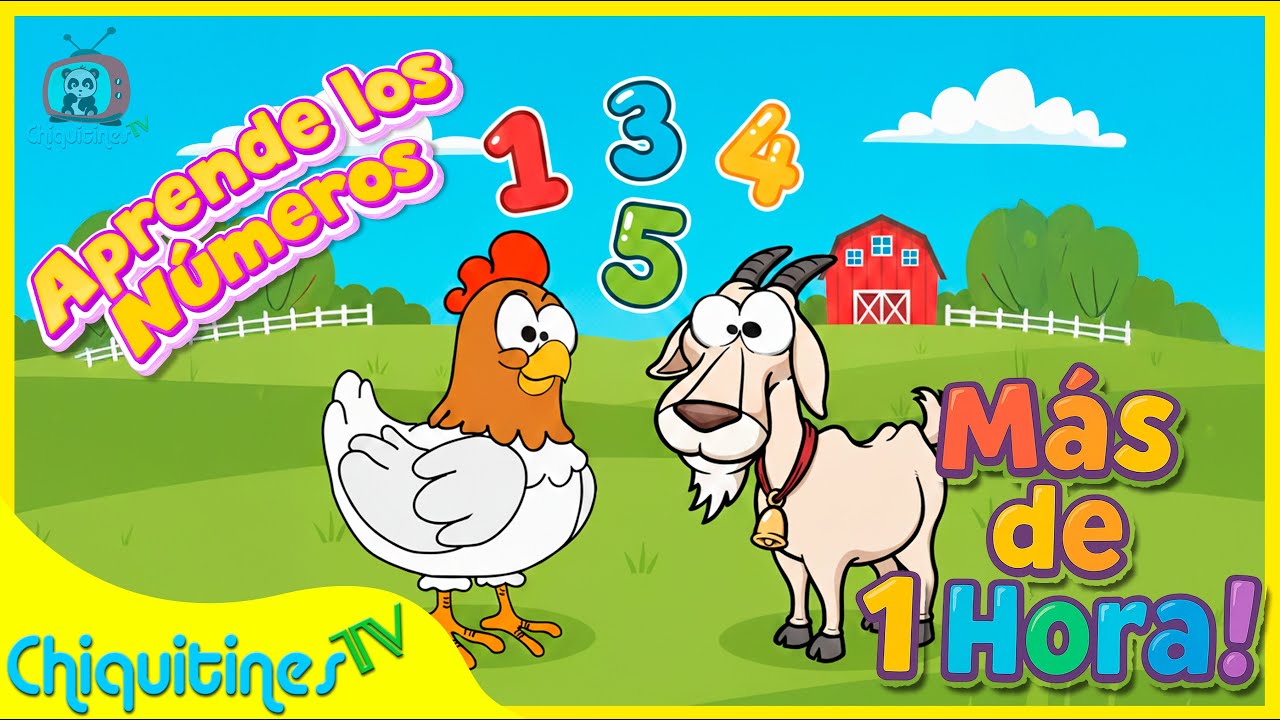 🔢 Aprende los números para preescolar | CANCIONES INFANTILES estimulación temprana 🎶 | ChiquitinesTV