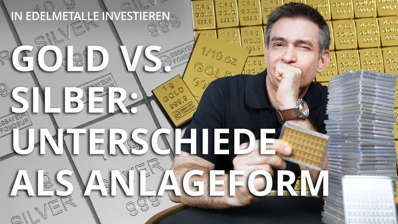 Gold vs. Silber: Unterschiede als Anlageform | Fakten, Mengen & Preisverhältnis einfach erklärt