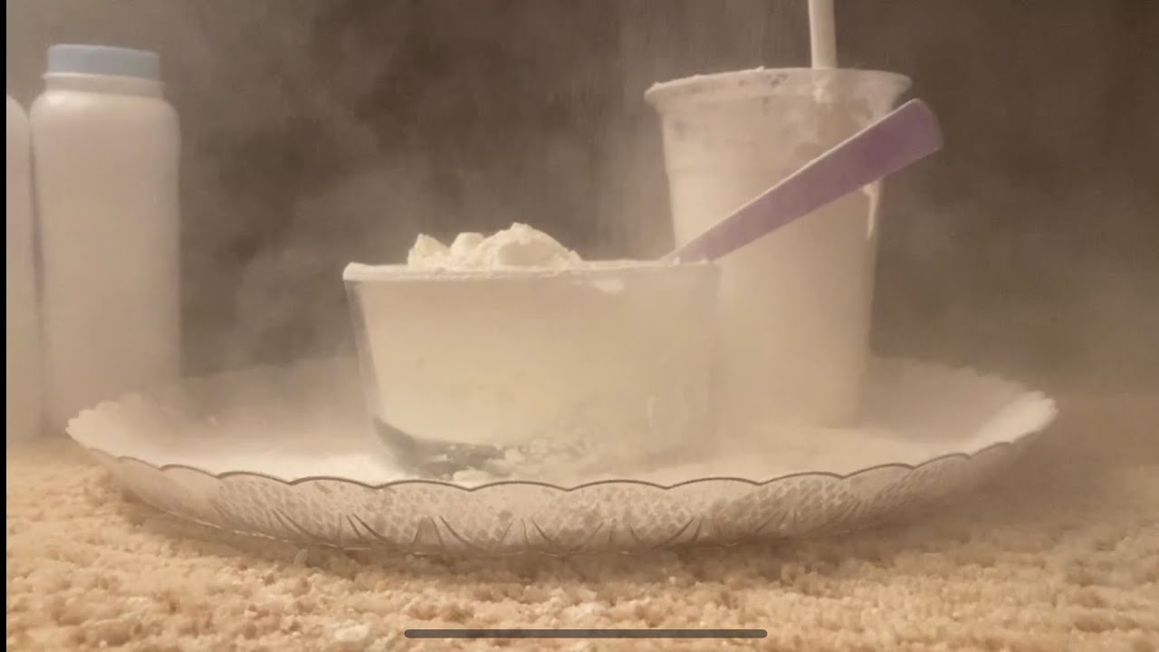 BP/POWDER cornstarch Eating and Drinking 🗣 ASMR sounds LOUD