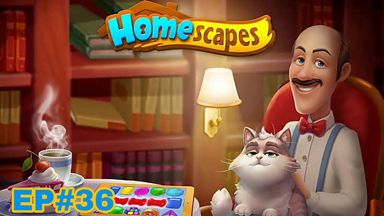 Прохождение игры Homescapes (Android, iOS), эпизод 36. Уровни 371-380 (Гостиная, День 2). (Часть ...