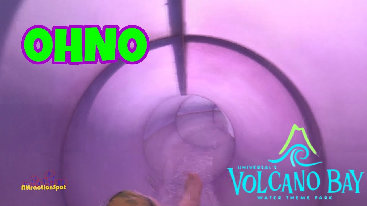 OhNo Body Drop Slide 60 FPS (HD POV) Universals Volcano Bay Water Theme Park