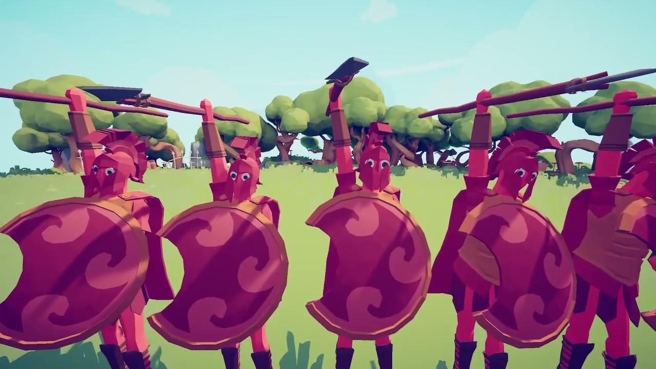 Totally Accurate Battle Simulator: Custom Unit #13 (Spear Thrower Hoplite)