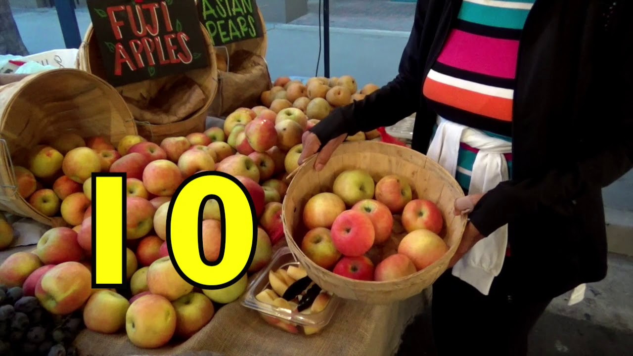 Counting APPLES 1 - 10  (Toddlers, Preschool, K) Learn English