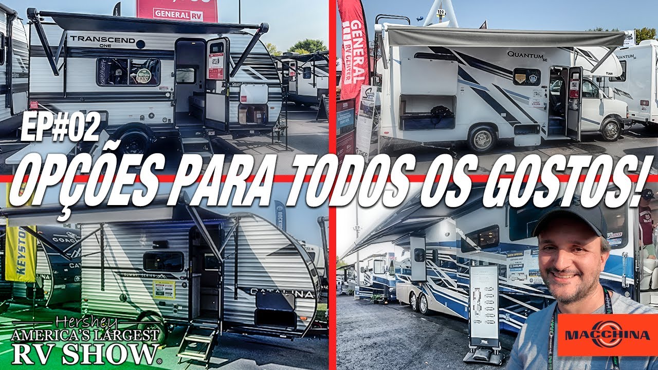 Visitei o maior evento de trailers e motorhomes dos EUA 🇺🇸! Hershey RV Show EP#02