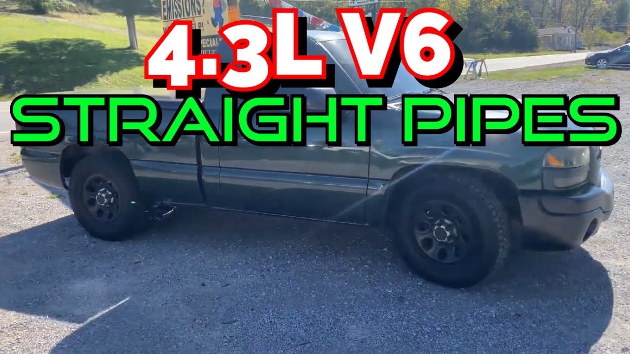 2003 GMC Sierra 4.3L V6 EXHAUST w/ STRAIGHT PIPES!