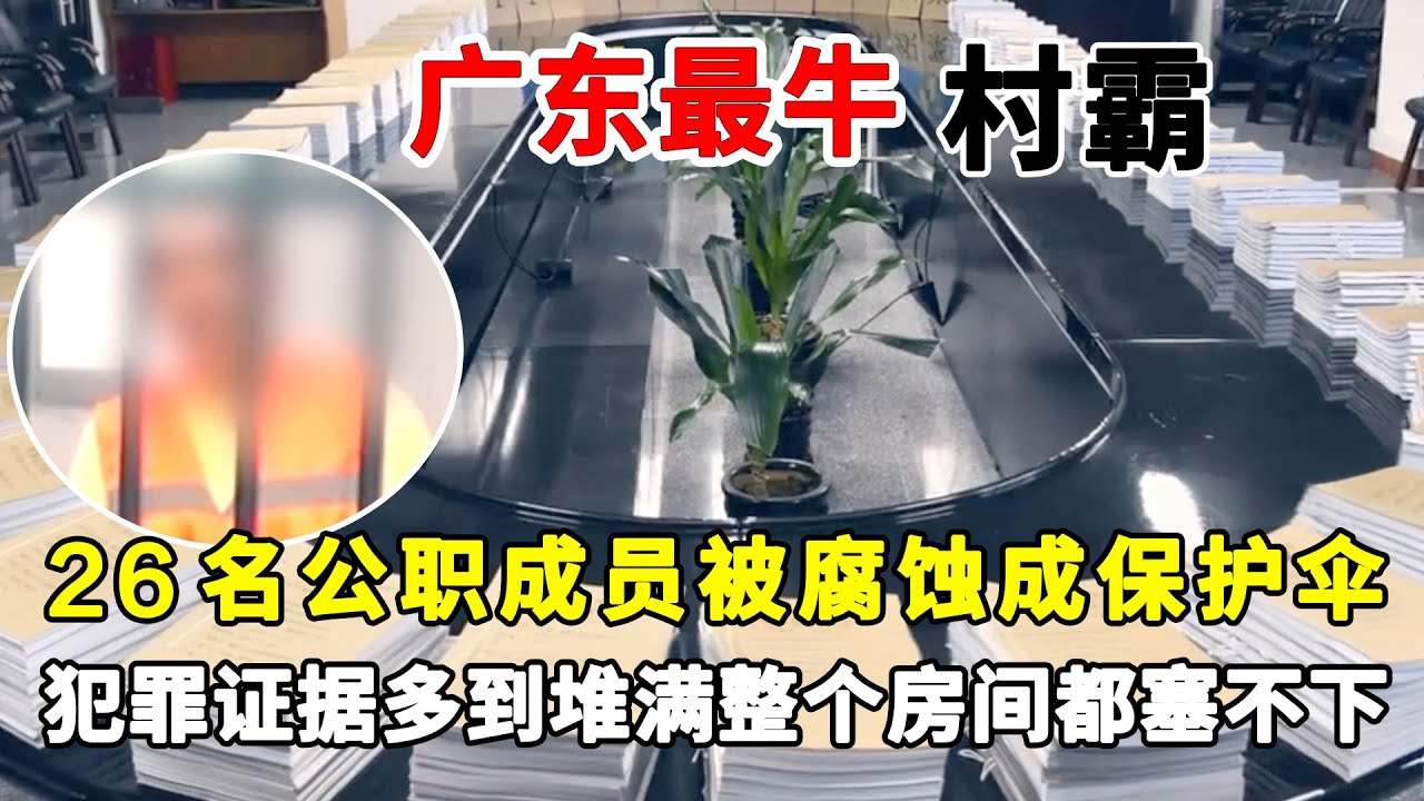 广东最牛“村霸”，26名公职成员被腐蚀成保护伞，疯狂敛财10亿元，犯罪证据多到堆满整个房间都塞不下！#扫黑除恶#村霸【警视】