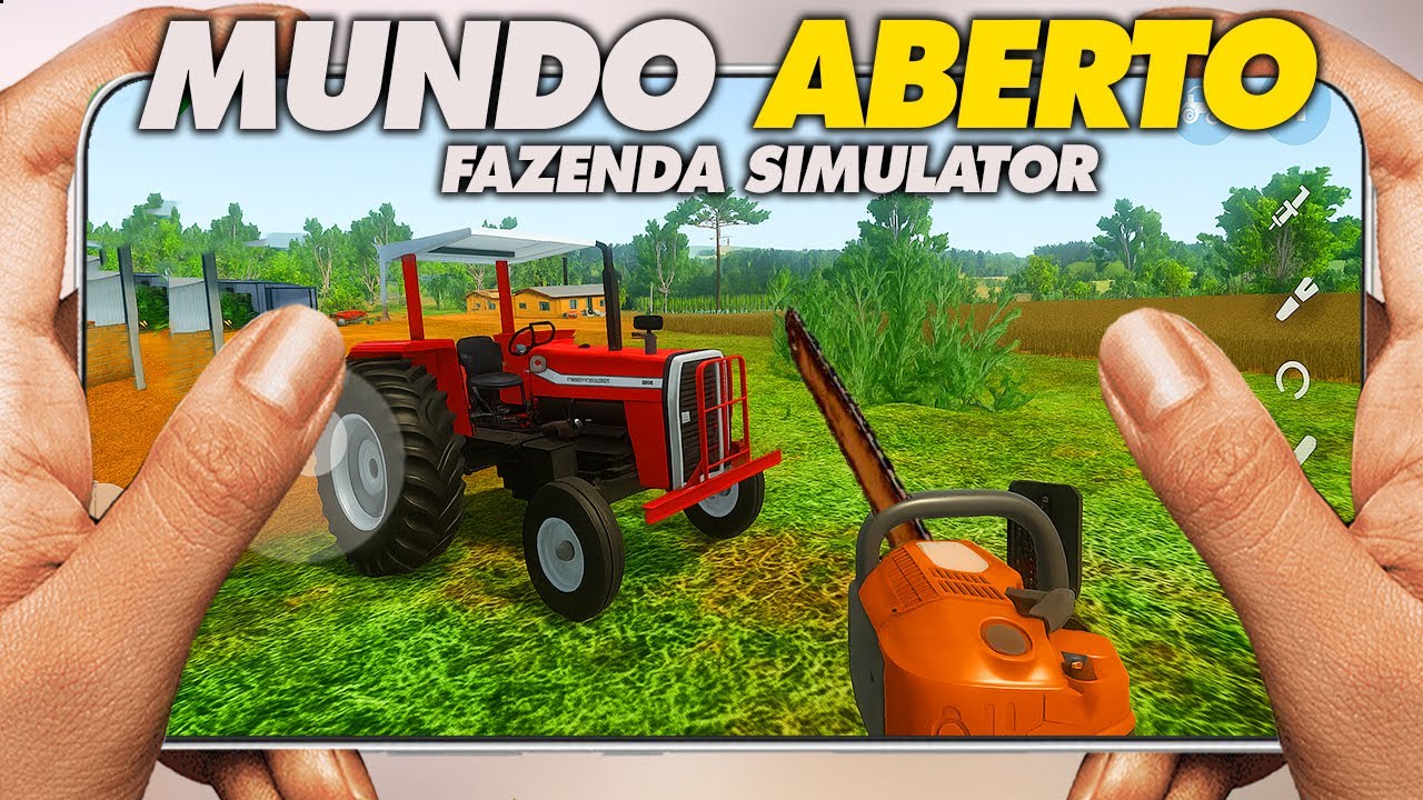 Farm Sim Brasil NOVA VERS&Atilde;O! JOGO MUNDO ABERTO PARA CELULAR ANDROID E IOS 