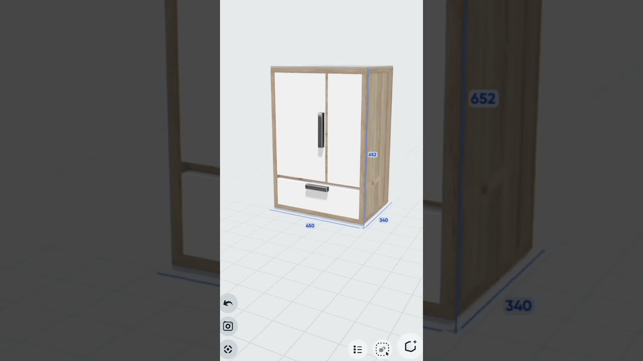 Desain lemari kamar minimalis dari bahan triplek