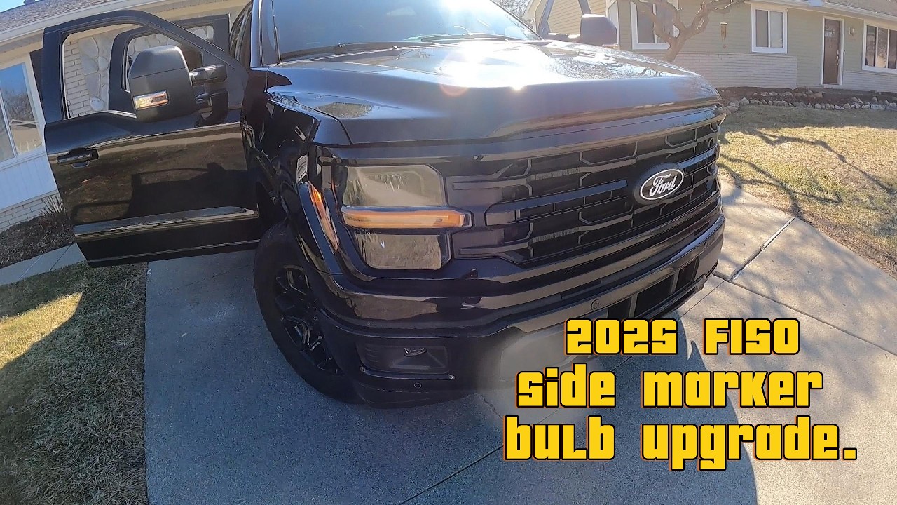 2025 F150 Side marker light bulb upgrade.