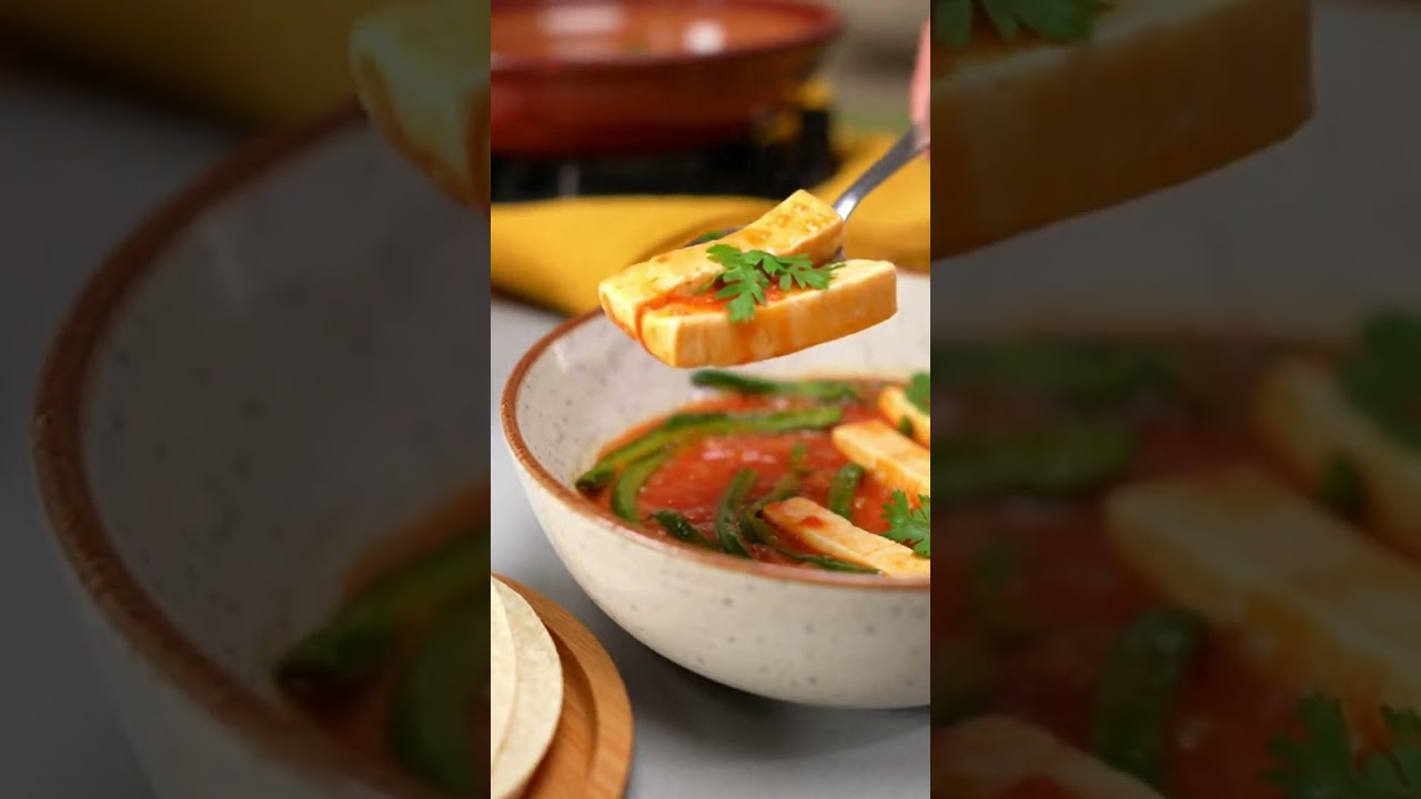 ⬇️Receta 👉Queso panela con rajas 😋 