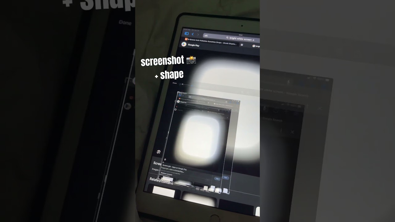 DIY Ring Light using IPad or Phone 📱#shorts #technology #diy #preppy