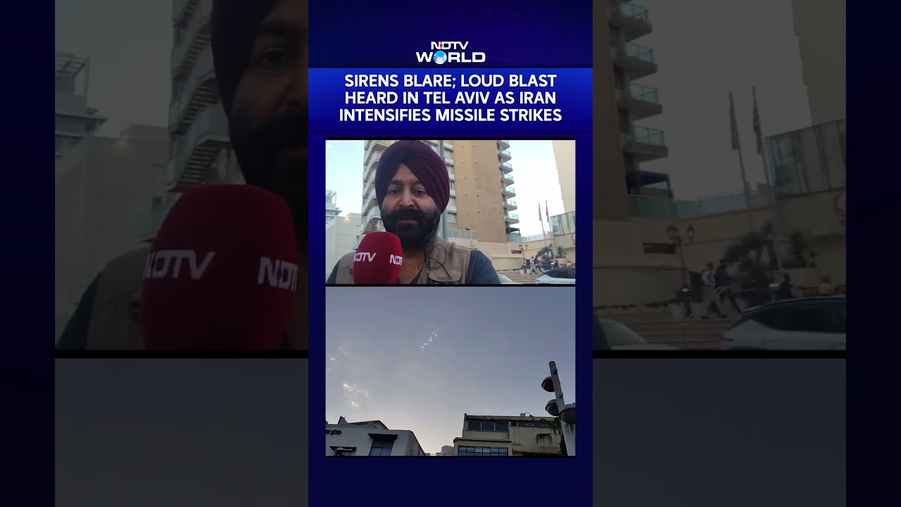 Sirens Blare & Loud Blasts Heard In Tel Aviv As Iran Intensifies Missile Strikes