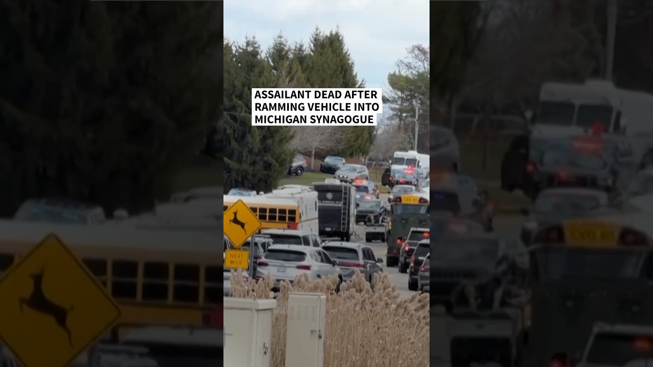Assailant dead after ramming vehicle into Michigan synagogue | AFP