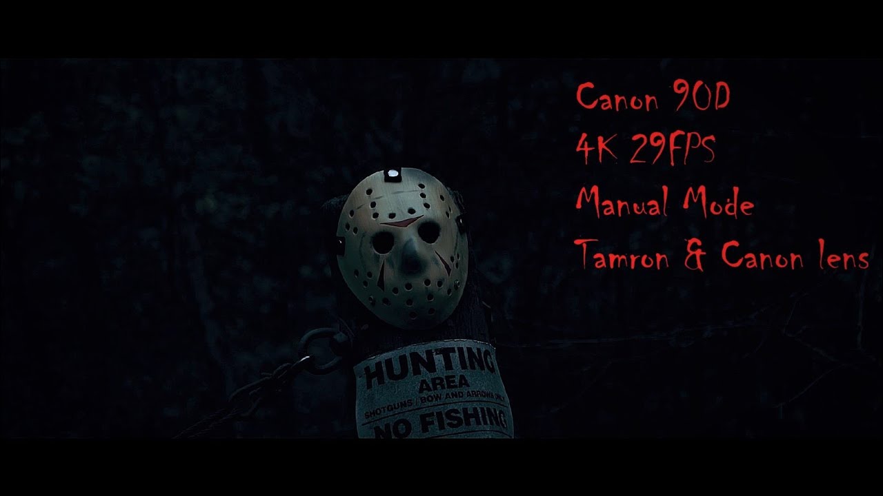 Canon 90D, 4K 29FPS, Manual Mode, 2nd attempt at a Cinematic look, Horror themed!