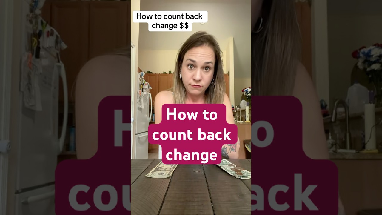 How to count back change without adding or subtracting any numbers #cashtransactions #jobinterview