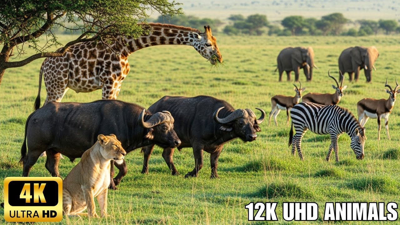 African Wildlife 4K: Kruger National Park 4K - South African Musical Safari Movie