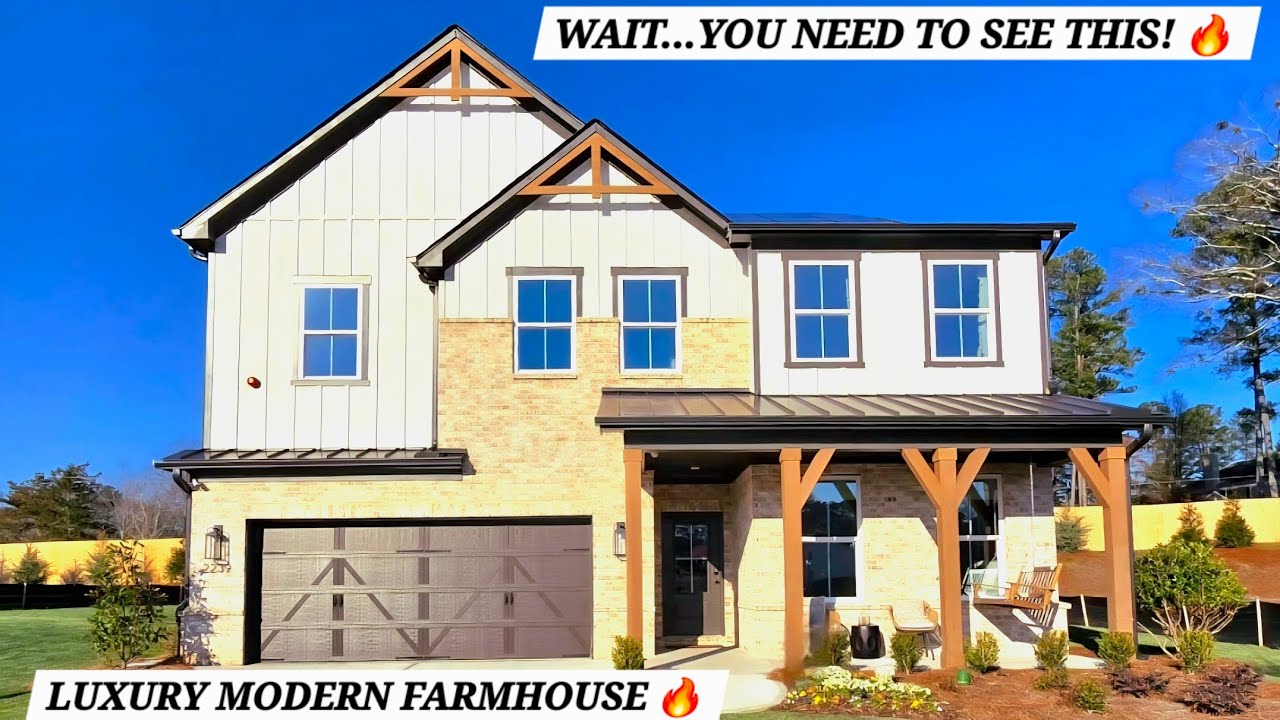 Inside the Tucker Plan Luxury Farmhouse in Marietta GA | Greenhouse Community Tour 🔥