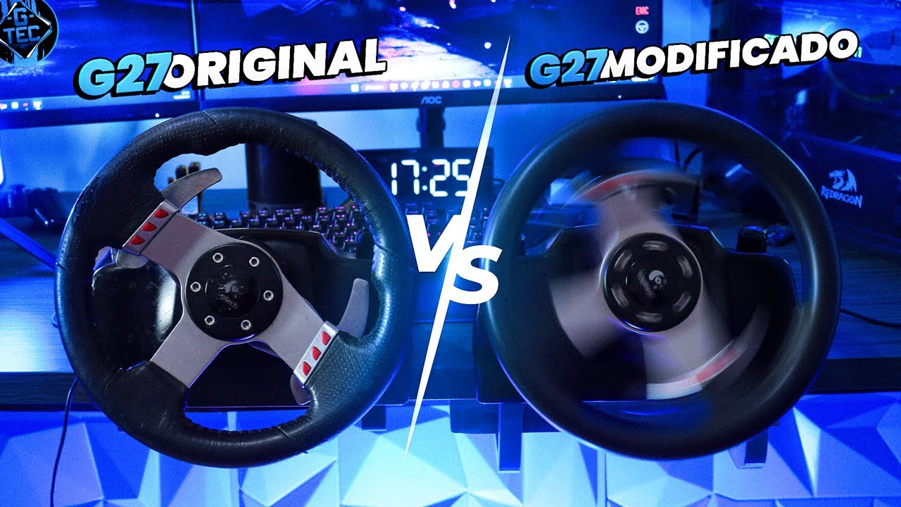 G27 ORIGINAL vs G27 MODIFICADO | Qual o melhor? - MOD TUNING STM32 by G-TEC
