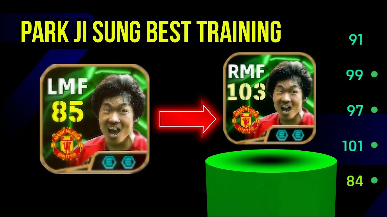 How to train Park Ji Sung in eFootball 2026 | 103 rated Park Ji Sung Best Training Guide in Pes 2026