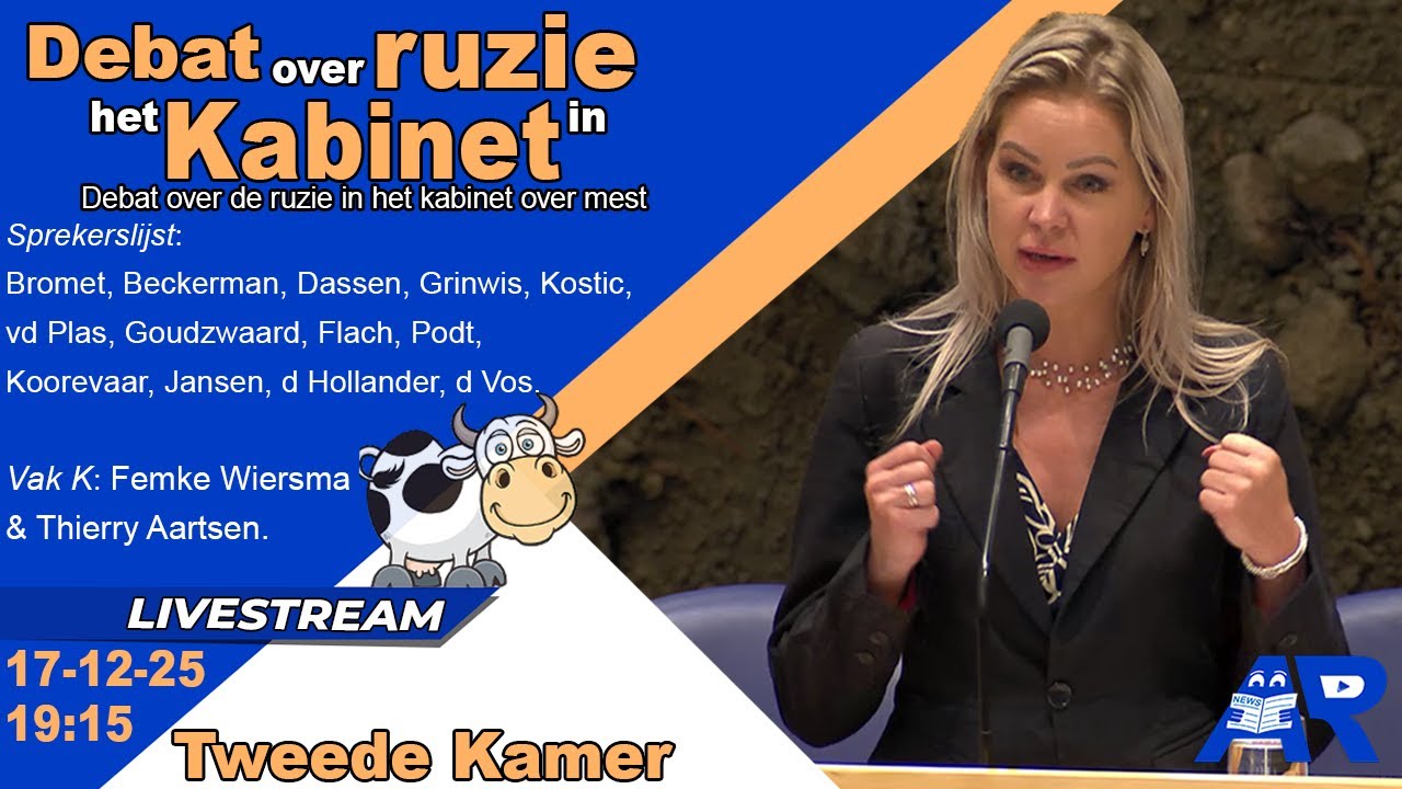Terugkijken: Debat over de ruzie in het kabinet over mest - Mestdebat Tweede Kamer