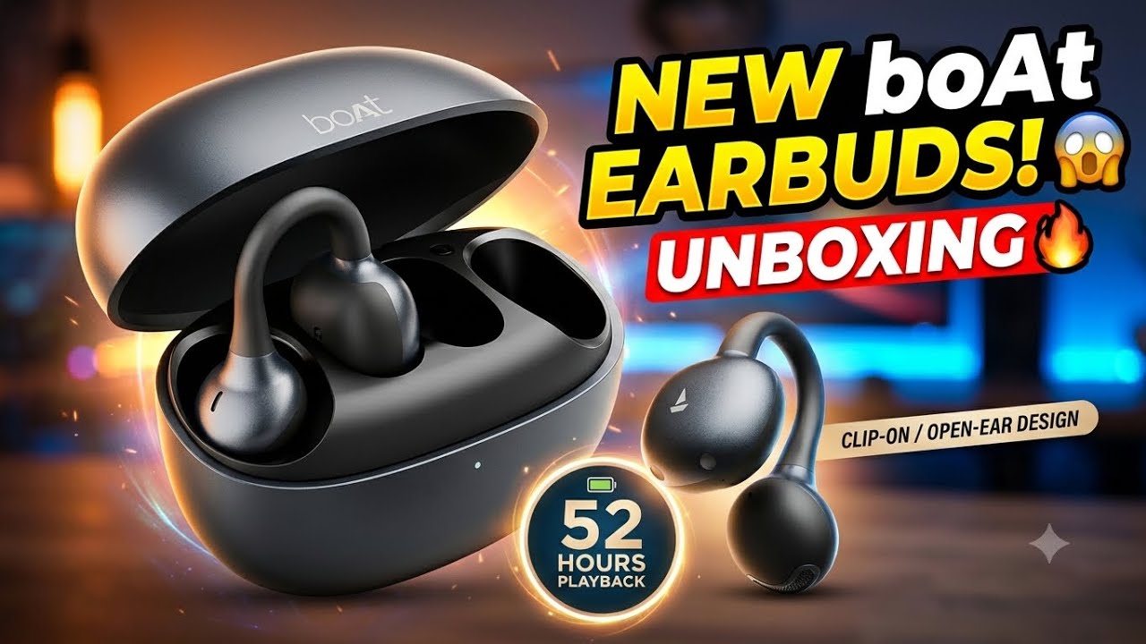 NEW boAt Airdopes ProClip UNBOXING! 🔥 The Ultimate Open-Ear Earbuds?
