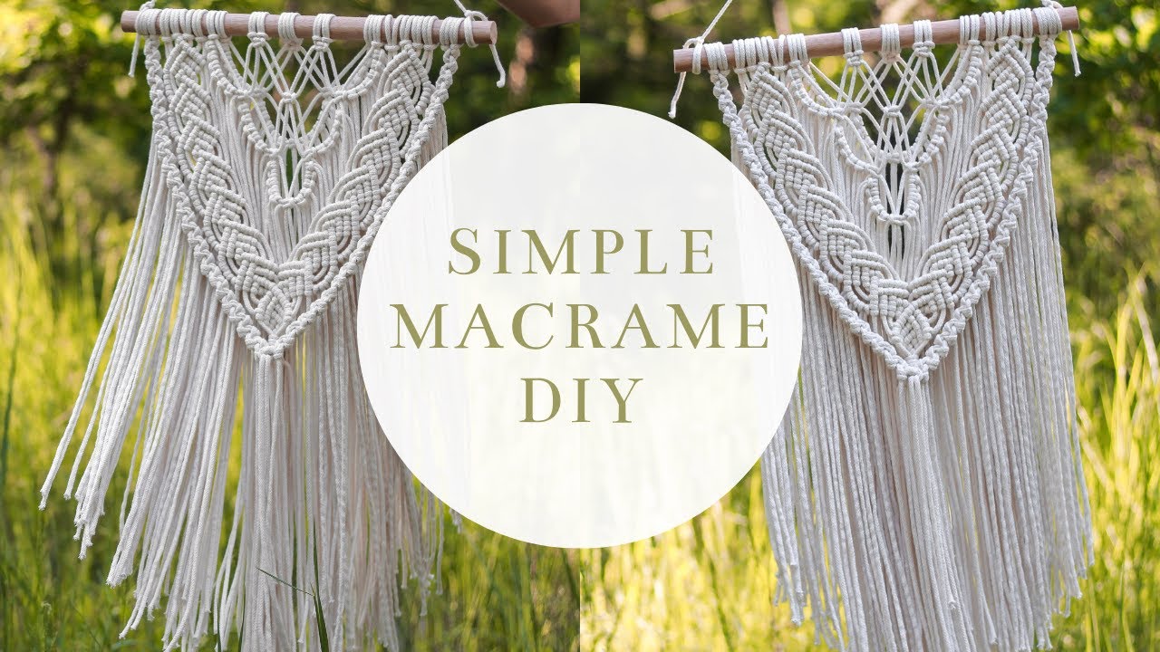 DIY: Easy macrame wall hanging | Prosta makrama