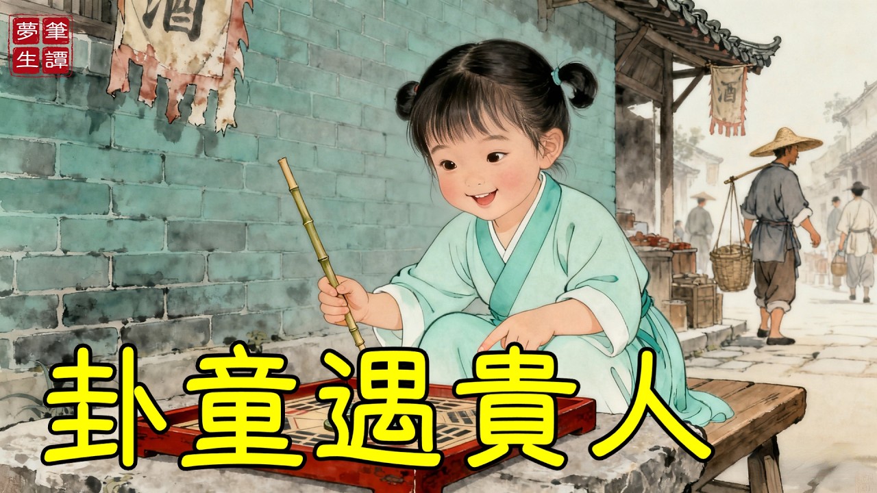 母病無錢醫治，五歲女童街頭擺卦救病母，斷禍福如神，富家千金憐其孝，贈十文銅錢。十年後，昔日神童掌皇商之印，尋遍九州，攜百車黃金登門！#故事#民間傳說#奇遇#報恩#原創故事