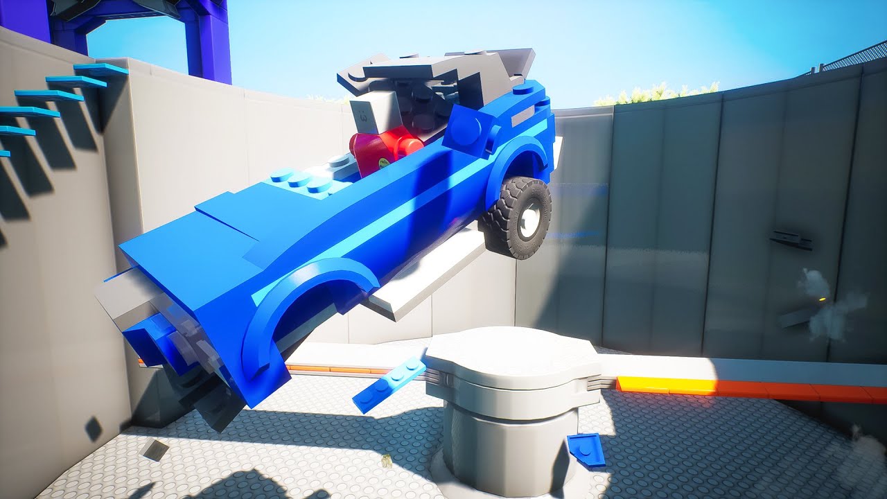 Blender Pit (crushing lego vehicles) #3 | Brick Rigs