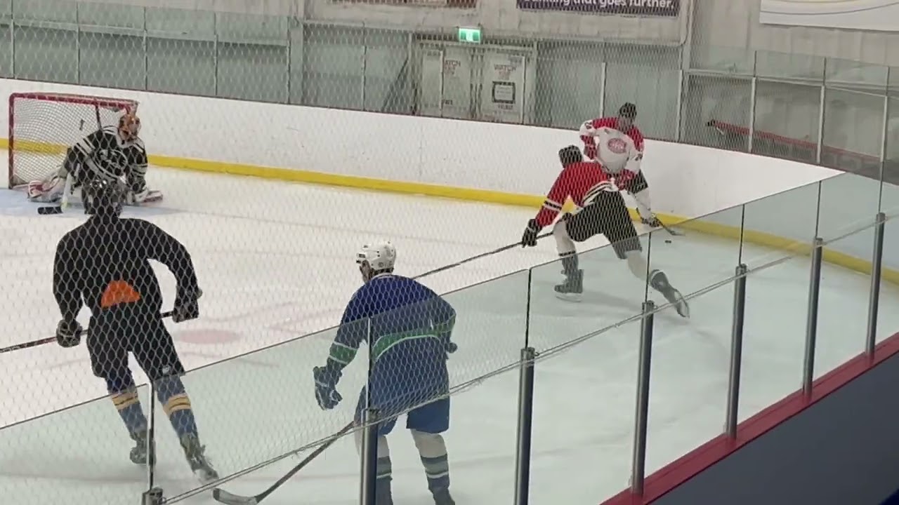 Brothers hockey game