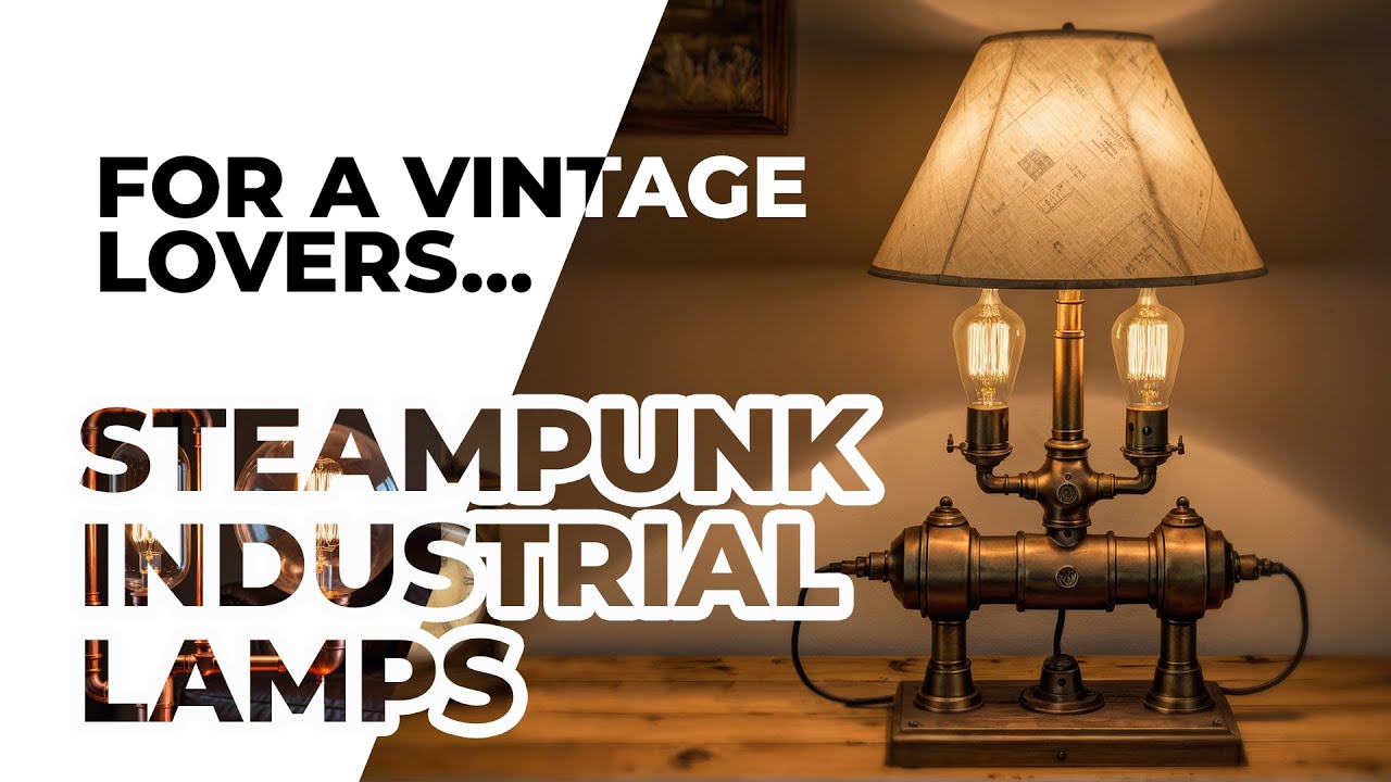 Industrial Steampunk Lamps For Vintage Sci-Fi Lovers