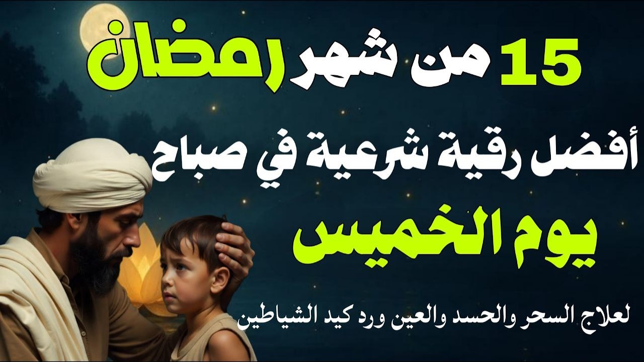 أفضل رقية شرعية في صباح يوم الخميس 15من شهر رمضان لعلاج الحسد والسحر والعين وتحصين البيت والأولاد
