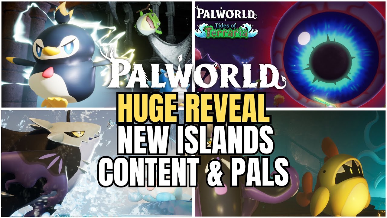 New Palworld Update: New Pals, New Content (Fishing), & New Islands