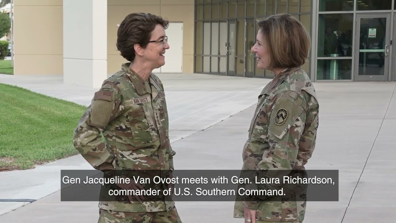 Gen. Jacqueline Van Ovost addressed U.S. Southern Command’s Senior Leader Logistics Symposium