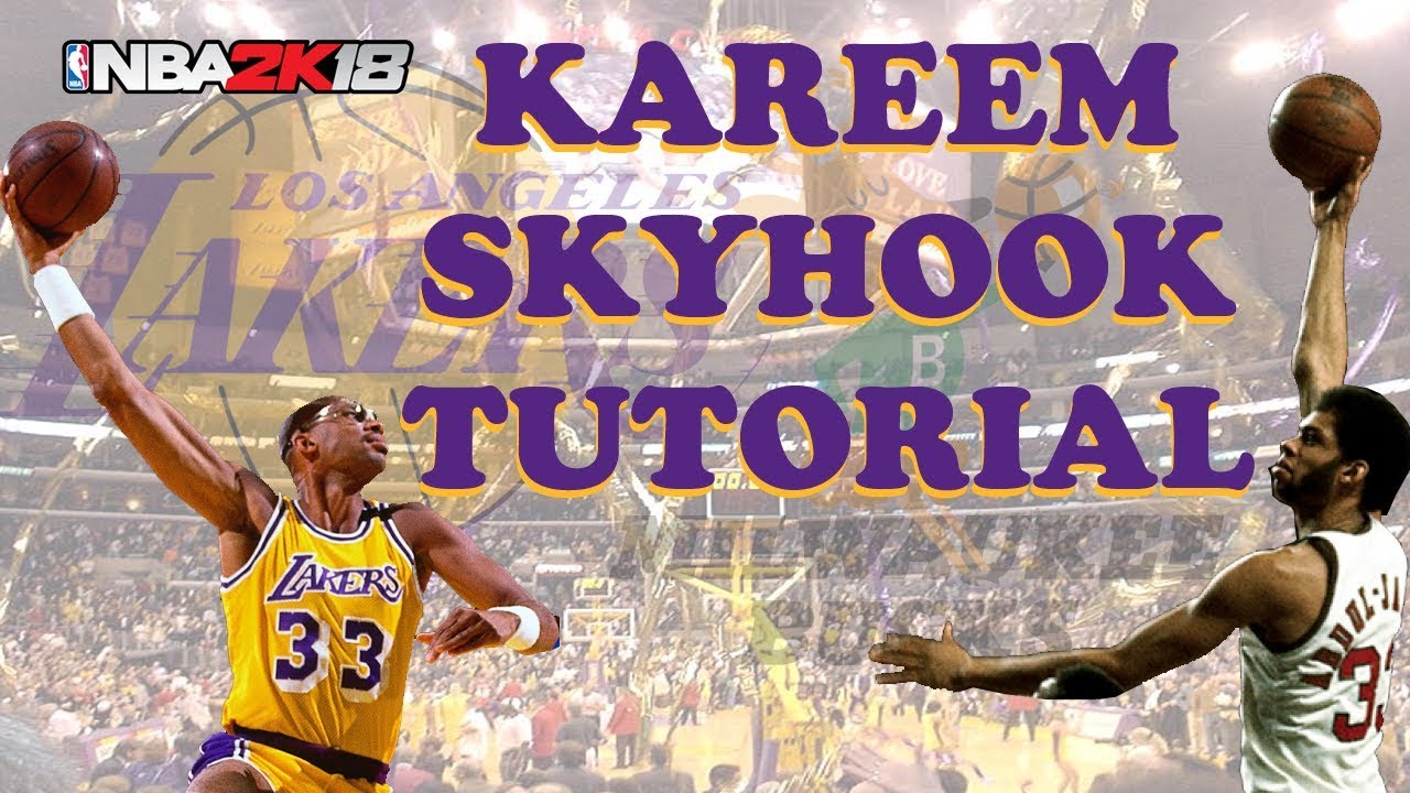 NBA 2K18 Kareem Abdul-Jabbar Signature Move Skyhook Tutorial Gameplay PS4