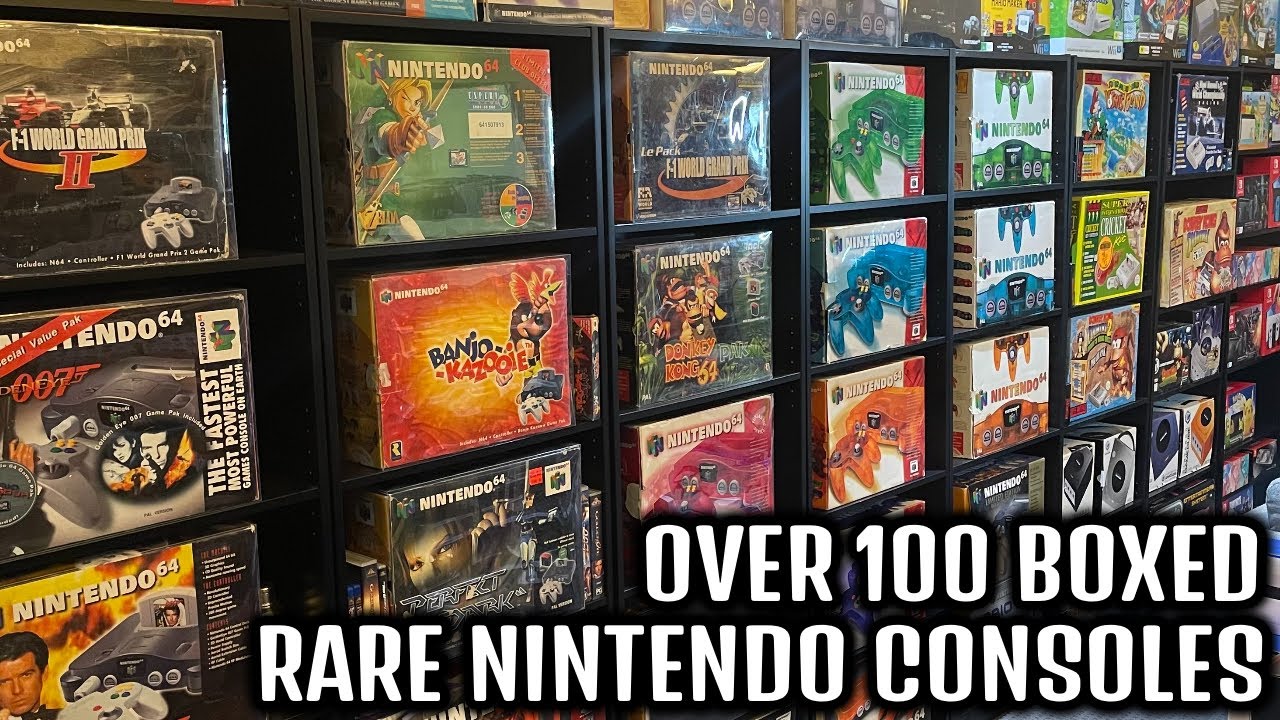 *NEW* Over 100 Boxed RARE Nintendo consoles!
