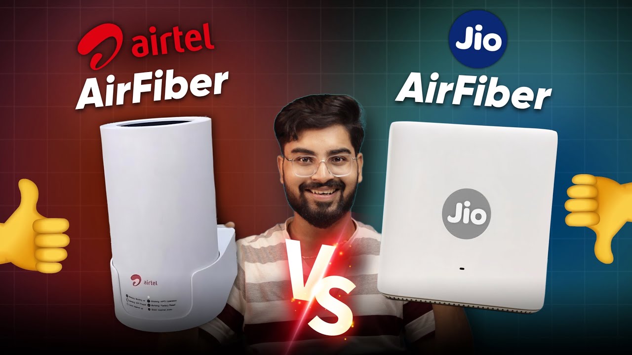 Jio AirFiber vs Airtel Xstream AirFiber Review 🔥| Speed Test, Plans, DTH, BGMI Ping Comparision