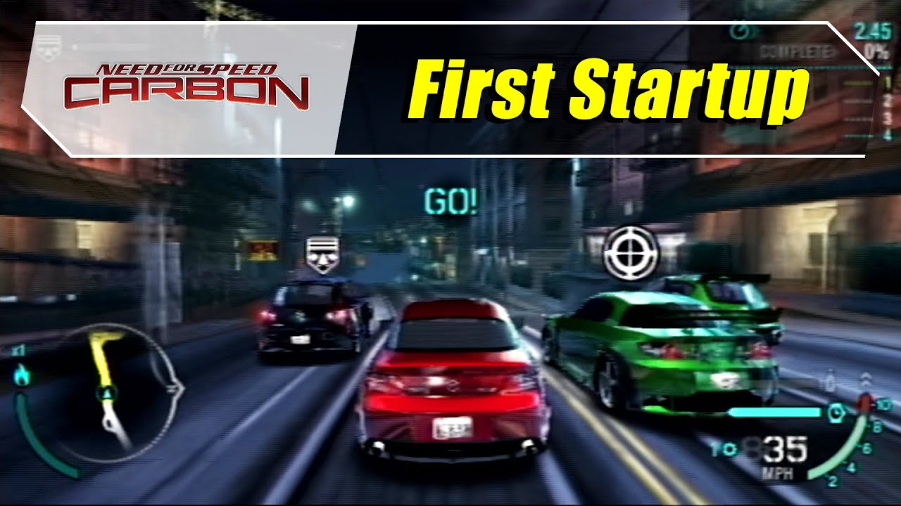 Need For Speed Carbon (PS2) - First Startup (1080@60)