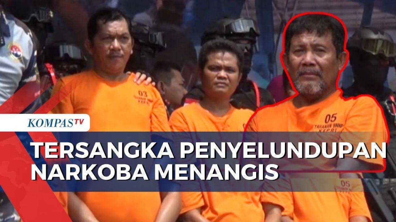 Mengaku Dijebak, Tersangka Penyelundupan Narkoba Menangis saat Sabu 2 Ton Dimusnahkan di Batam