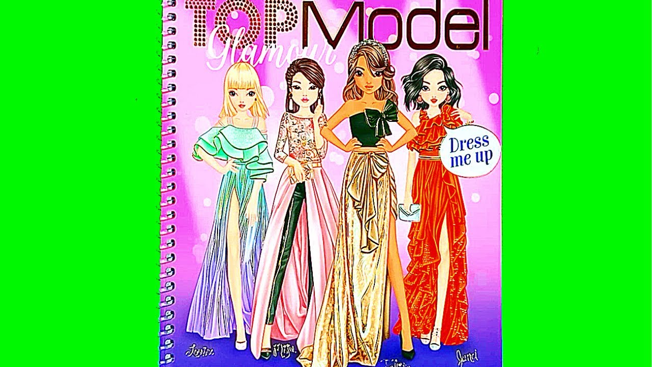 TOP MODEL GLAMOUR | dán hình thiết kế thời trang | hinh dan | hình dán thay trang phục PART 1-12