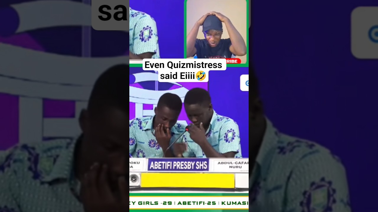Try not to laugh😂 (Was he stamerring?) #nsmq #nsmq2025 #nsmqlive