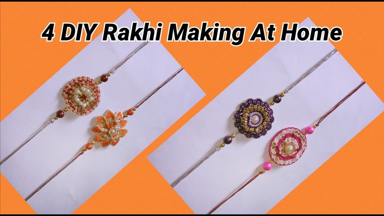 4 DIY Rakhi making with easy method