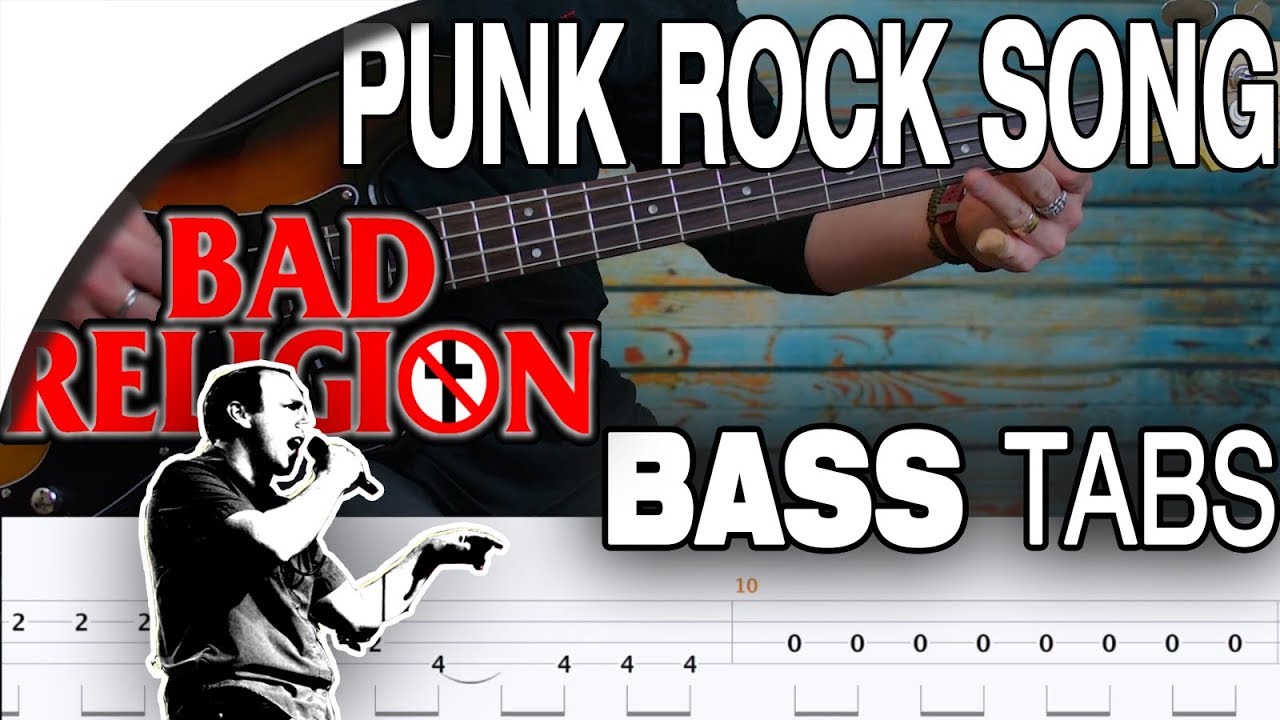 Bad Religion - Punk Rock Song | Bass Cover With Tabs in the Video