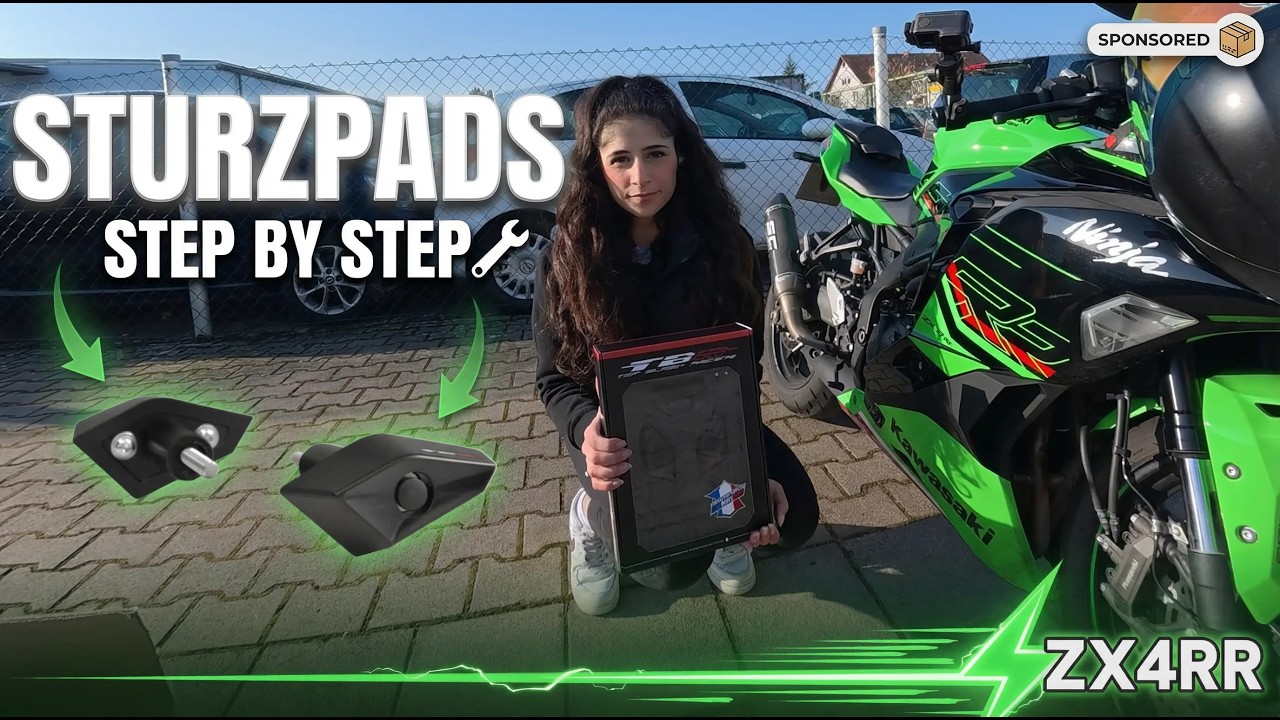 ERSTES Sponsoren-Paket! 📦 | ZX-4RR Sturzpads Unboxing & Montage