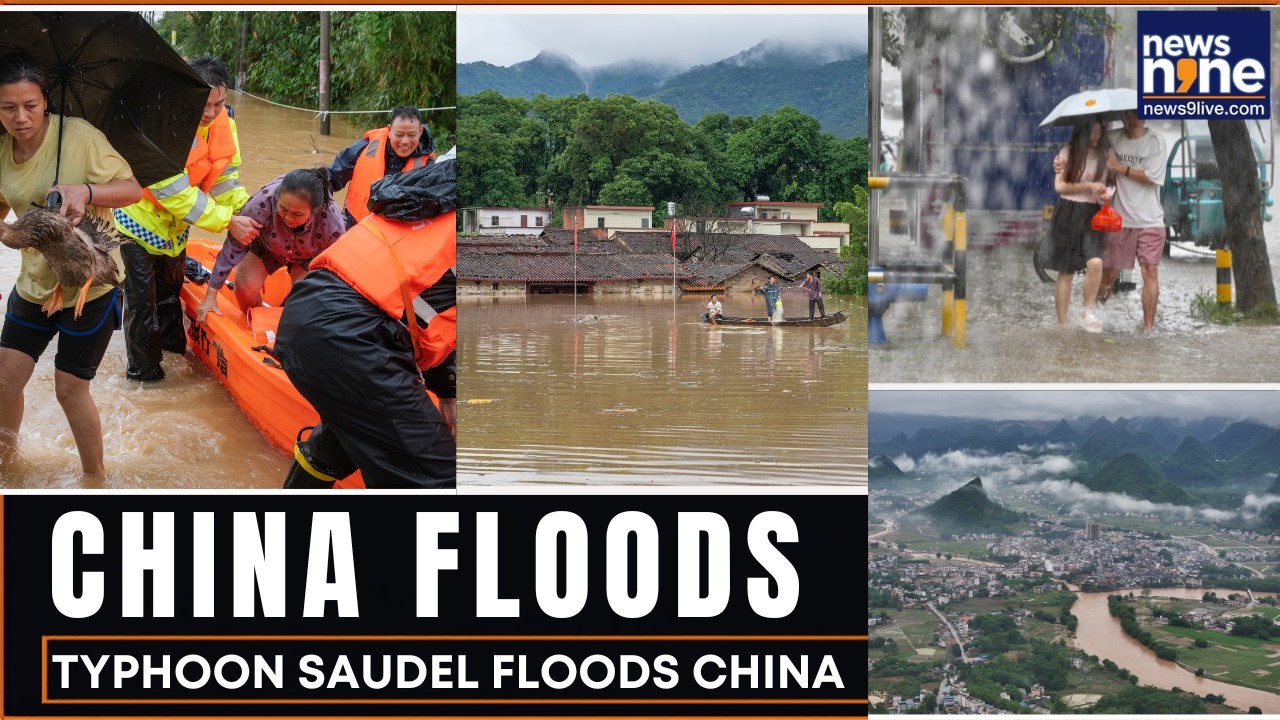 China Floods | Typhoon Saudel Hits Fujian | Roads Submerged, Residents Evacuated